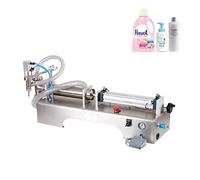 Pneumatic Liquid Filling Machine Semi-Automatic Liquid Filler Machine Pneumatic Filling Machine for Drink Water, juices, milks, Alcohol, Stainless Steel, 10-100ml/ 10-300ML/ 50-500ML