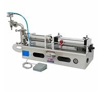 Pneumatic Liquid Filling Machine, Single Head Horizontal Design for Efficient Bottle Filling Operations