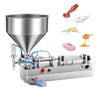 Pneumatic Liquid Filling Machine with Single Head for Viscous Liquids, Semi-Automatic Operation, Adjustable Volume from 150 to 1500 ML, Ideal for Industrial and Laboratory Applications