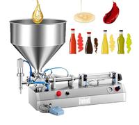 Pneumatic Liquid Paste Filling Machine, Semi-Automatic Cream Filler for 40-3000ml Piston Filling, Ideal for Liquids, Cosmetics, Shampoo, and Pastes