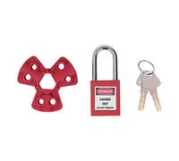 Pneumatic Lockout Quick Disconnect Gas Cylinder Safety Lock with Padlock Durable Resistant for Industrial Electric Power Coal Mine