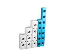 Pneumatic Manifold Air Distribution Block, Air Hose Inline Manifold Block Splitter, Aluminum Alloy (AL-7)