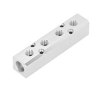 Pneumatic Manifold Air Distribution Block Resistant High Pressure for Engineering Projects Aluminum (SY30-02-4F)