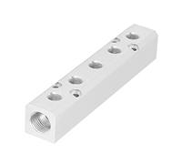 Pneumatic Manifold Air Distribution Block Resistant High Pressure for Engineering Projects Aluminum (SY30-02-5f)