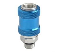 Pneumatic Manual Slide Valve for Air Compressors - G1/8, 1/4, 3/8, 1/2 BSPT Thread Flow Control Hand-Operated Aluminum Valve - HSV-06 / HSV-08 / HSV-10 /(HSV-08)