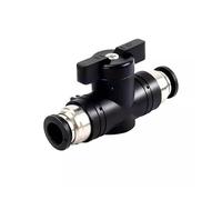 Pneumatic Manual Valves Hand Valve BUC Connector Air Hose 4 6 8 10 12mm Air Control Steering Switch Ball Vavle IDGTTLDF(BUC 6MM,50 PCS)
