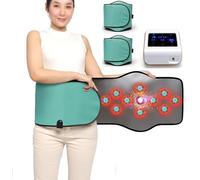 Pneumatic Massage Belt, Automatic Air Wave Acupuncture, Heating & Far Infrared Compression, 360° Tightening, Moisture Removal for Body Relief