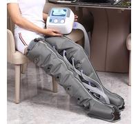 Pneumatic Massager, 6 Cavity Pressotherapy Air Compression Leg Foot Massager, Helps Relieve Lymphedema Pain and Relax, Double Lower Limbs Breathable Version