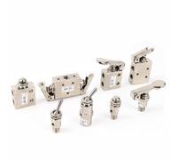 Pneumatic Mechanical Push Valve 2 Position 3/5 Way Brass Manual Air Flow Control, Anti-Rust High Pressure Resistant Compact Design Compatible with TAC2-41V/TAC2(TAC2-41P (Roller))