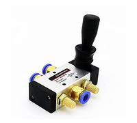 Pneumatic Mechanical Valve,4H210-08 4H310-10 4H410-15 2 Position 5 Port Air Manual Control 5/2 Way Hand Lever Operated(With8mmfittings,4H21008)