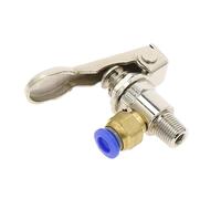 Pneumatic Mechanical Valve Exhaust Valve 2 Position 3 Way M5 Female 1/8 Male Threaded Stem Pushbutton Switch with Accessories(TAC2-3P -PC4MM)