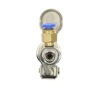 Pneumatic Mechanical Valve Exhaust Valve 2 Position 3 Way M5 Female 1/8 Male Threaded Stem Pushbutton Switch with Accessories(TAC2-3P -PC8MM)