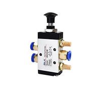 Pneumatic Mechanical Valve,Manual 2 Way 5 Position Push and Pull Switch of Directional(with 6mm Fittings)
