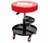 Pneumatic Mechanics Workshop/Garage Creeper Stool/Seat With Tray - Round