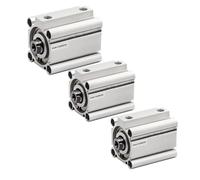 Pneumatic Mini Thin Cylinder CQ2B Bore 32/40/50mm Stroke 5/10/15/20/25/30/35/40/45/50/75/100mm 1Pcs(Stroke 15mm,CQ2B 32(Bore 32mm))