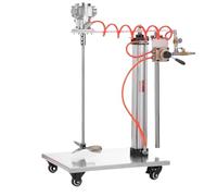 Pneumatic mixer,1/8HP Pneumatic Paint Mixer Paint Mixer Machine, Pneumatic Mixing Machine, Automatic Lifting Air Agitator, for Mixing Of Paints Coatings