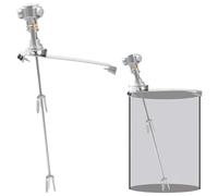 Pneumatic mixer,50 Gallon Tank Barrel Air Agitator Stirring Machine, 1/2 HP Pneumatic Paint Mixer, Folding Propeller, with Support Hanger, Paint Mix Tool