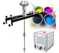 Pneumatic Mixer for 200L IBC Tank - 1/2HP Industrial Paint & Ink Mixing Machine with Support Hanger, Agitator for Coating & Paint Stirring, Heavy-Duty Stirrer