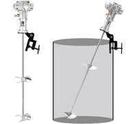 Pneumatic mixer,Pneumatic Paint Mixer, 55 Gallon Tank Barrel Clip Bracket Air Agitator, 3/4HP Air Agitator Paint Mix Tool, Coatings Mixing Machine