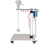 Pneumatic mixer,Pneumatic Paint Mixer Ink Dissolver Agitator, 30 Gallon Paint Stirring Machine, Automatic Lifting Air Agitator, Commercial Pneumatic Mixer