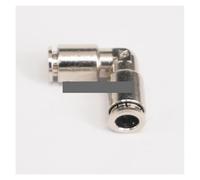 Pneumatic Nickel Brass Elbow Push in Connector Union Quick Release Air Fitting Plumbing Fit Tube O/D 8mm