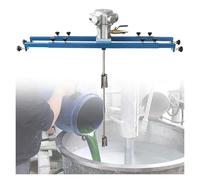 Pneumatic Paint Mixer, 1Ton 1000L Bracket IBC Air Agitators with Folding Propeller, 265 Gallon Air Motor, Paint Stirring Machine Tool for Ink, Paint, Coating, Feed