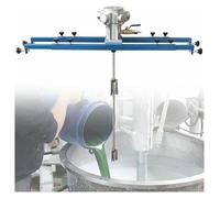 Pneumatic Paint Mixer, 1Ton 1000L Bracket IBC Air Agitators with Folding Propeller, 265 Gallon Air Motor, Paint Stirring Machine Tool for Ink, Paint, Coating, Feed