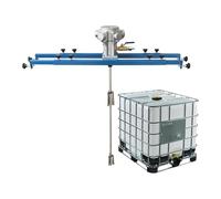 Pneumatic Paint Mixer, 265Gallon Air Agitators, 1HP Tank Paint Mixer Machine, Paint Automatic Stirring Machine, Folding Propeller, Bracket Mixer, Special for IBC Ton Barrels