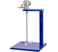 Pneumatic Paint Mixer, 5 Gallon/20 Liter Manual Paint Air Agitator, Adjustable Speed Automatic Paint Stirring Machine with Lifting Bracket, for Viscous Liquid Ink(Stainless Steel)