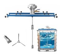 Pneumatic Paint Mixer Agitator, Tank Stirring Machine with Folding Propeller and Support Hanger for Efficient Ink and Paint Mixing, 1 Ton Capacity