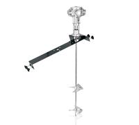 Pneumatic Paint Mixer Clamp Bucket Type 200L 1/2 HP 50-2800 RPM Adjustable 3-Head Impeller for Easy Stirring Mix Color Paint Industrial Workshop