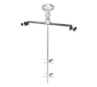 Pneumatic Paint Mixer Horizontal layout 200L 1/2 HP 50-2800 RPM Adjustable 3-Head Impeller for Easy Stirring Mix Color Paint Industrial Workshop