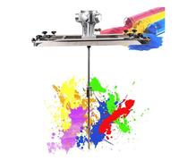 Pneumatic Paint Mixer,Pneumatic 5Cylinder Motor Mixing Machine, IBC Air Agitator, with Adjustable Bracket, for Stirring Medium High Viscosity Solutions(B)