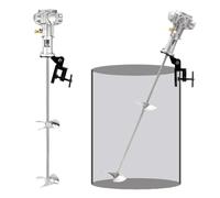 Pneumatic Paint Mixer Pneumatic Paint Mixer, 55 Gallon 3/4 Hp Tank Barrel Clip Bracket Air Agitator, Automatic Stirring Machine