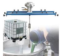 Pneumatic Paint Mixer with Support Hanger, Folding Propeller, IBC Air Agitator for Ink and Dissolver, 1 Ton 1HP