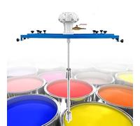 Pneumatic Paint Shaker for Large Tanks and Drums, Clamp Mount Agitator with Folding Propeller for Efficient Mixing