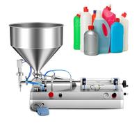 Pneumatic Paste Liquid, Single Head, Stainless Steel Filling Equipment with 30L Hopper,100-1000ml,500ml