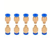 Pneumatic Pipe Coupler 3D Printer Pneumatic Fitting, PC4-M6/M10 Joints, PC4-M10 Connector for encler 3/3 Pro/3 V2 5/5 Pro/5 Plus 10Pcs(4mm x M6)