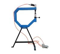 Pneumatic Planishing Hammer, Industrial Shrinker Stretcher with Foot Pedal, Air Hammer for Thin Sheet Metal Shaping, 3 Anvil Sizes