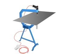 Pneumatic Planishing Hammer with Pedal and Stand, Industrial Metal Shaping Tool for Sheet Metal Bending and Smoothing