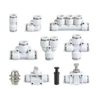 Pneumatic Plastic Connection Air Hose Copper Pipe Quick Release Coupling Tee V Y Fitting 4mm 6mm 8mm 10mm 12mm 4 6 8 12 10Pcs(PY - 10PCS,10-10 (OD 10MM))