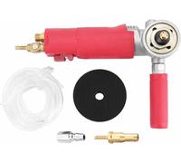Pneumatic Polisher, 4 Inch Air Wet Stone Grinder Air Polisher 4300 RPM Wet Air Sander Water Mill Pneumatic Polishing Tool for Marble Stone Polishing-