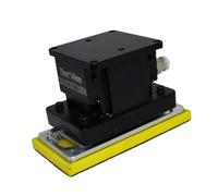 Pneumatic Polisher Automatic Random Orbital Sander Square 2.95" * 5.5" For Robot Arm for Automation System Production Line Workbench Woodworking Finishing Auto Tool 70mm*140mm