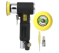 Pneumatic Polisher with 2 - Inch and 3 - Inch Grinding Discs, Air Sander for Narrow Spaces, Eccentric Mini Polishing Machine with Elbow Design for Auto Body and Metalwork