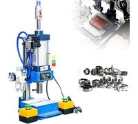 Pneumatic Punch Machine for Sheet Metal, High Pressure Punching Press with Double Button, 200KG Force, Durable and Efficient for Hole Punching Projects