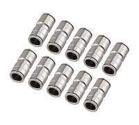 Pneumatic Push to Connect Fittings 10pcs Nickel Plated Brass Connector
