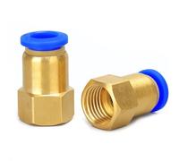Pneumatic Quick Connector Air Fitting for 4 6 8 10 12mm Hose Tube Pipe 1/8" 3/8" 1/2" 1/4" Female Thread Brass 1Pcs(6-03,1pcs)