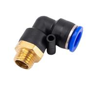 Pneumatic Quick Connector Elbow PL External M Thread M6 M8 M10 M12 PU Air Pipe 6 8 10 12mm PL6-M8X1 M8x1.25 M10x1.5 M16x1(PL4-M8X1)