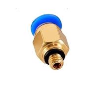 Pneumatic Quick Fitting PC4-M5 3D Printers B0WDEN Jointer, Quick Pneumatic Coupler Connectors, Fittings for 1.75/3mm PTFE Tube Pipe 10pcs(Blue)