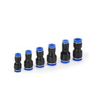 Pneumatic Quick-Insert Quick Gas Pipe Connectors Plastic Straight Reducer PG6-4/8/10/12/14/16 Reducer 10Pcs(10PCS PG16-12)